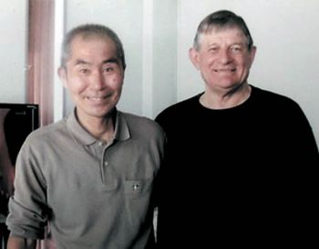 Fr. Joe Brooder, right, and Tanaka Kun